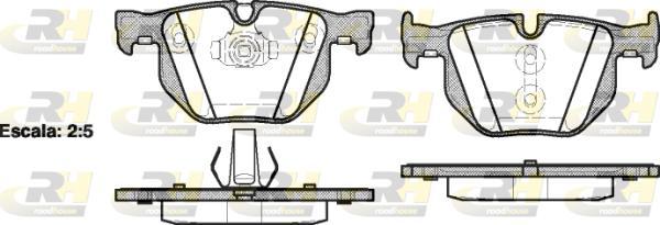 Roadhouse 2381.61 - Brake Pad Set, disc brake autospares.lv