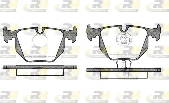 Roadhouse 2381.00 - Brake Pad Set, disc brake autospares.lv