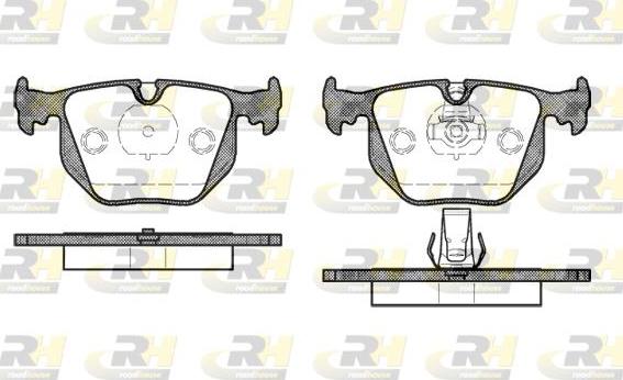 Roadhouse 2381.20 - Brake Pad Set, disc brake autospares.lv