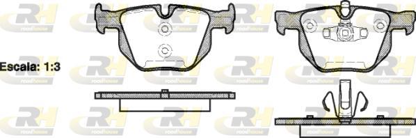 Roadhouse 2381.70 - Brake Pad Set, disc brake autospares.lv