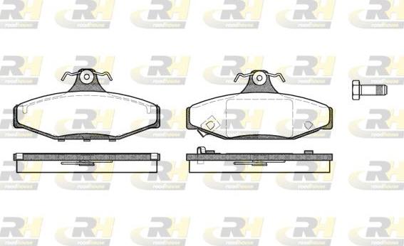 Roadhouse 2335.12 - Brake Pad Set, disc brake autospares.lv