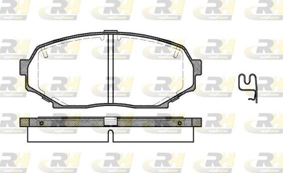 Roadhouse 2338.12 - Brake Pad Set, disc brake autospares.lv