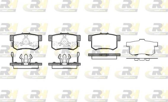 Roadhouse 2325.04 - Brake Pad Set, disc brake autospares.lv