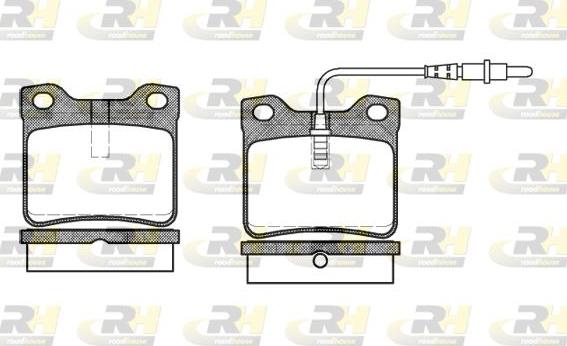 Roadhouse 2321.02 - Brake Pad Set, disc brake autospares.lv