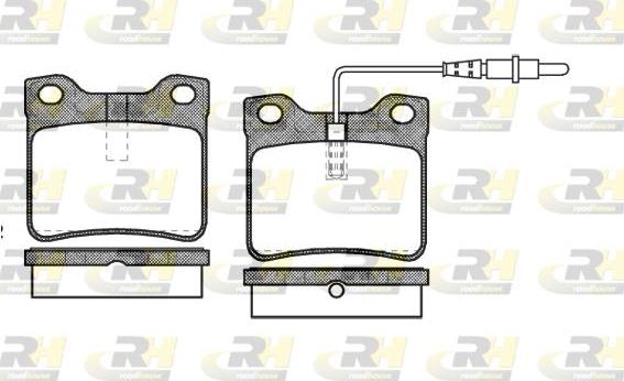 Roadhouse 2321.22 - Brake Pad Set, disc brake autospares.lv