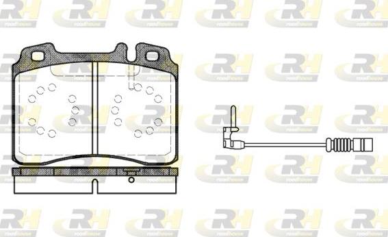 Roadhouse 2379.12 - Brake Pad Set, disc brake autospares.lv