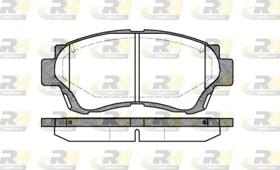 Roadhouse 2370.00 - Brake Pad Set, disc brake autospares.lv