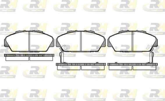 Roadhouse 2371.02 - Brake Pad Set, disc brake autospares.lv