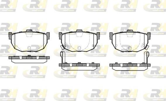 Roadhouse 2294.22 - Brake Pad Set, disc brake autospares.lv