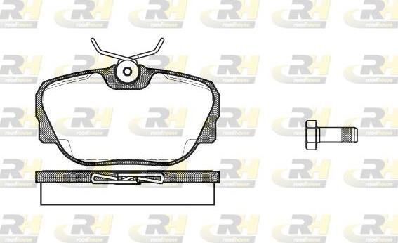 Roadhouse 2296.00 - Brake Pad Set, disc brake autospares.lv