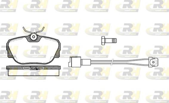 Roadhouse 2296.02 - Brake Pad Set, disc brake autospares.lv