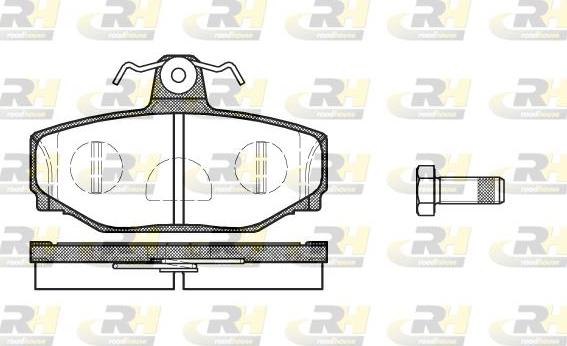 Roadhouse 2297.10 - Brake Pad Set, disc brake autospares.lv