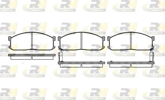 Roadhouse 2244.02 - Brake Pad Set, disc brake autospares.lv