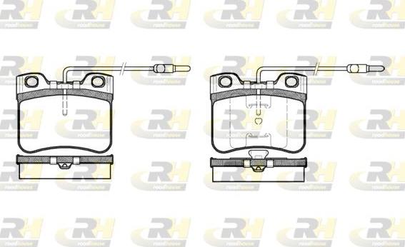 Roadhouse 2247.14 - Brake Pad Set, disc brake autospares.lv