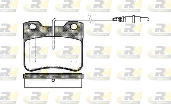 Roadhouse 2247.24 - Brake Pad Set, disc brake autospares.lv