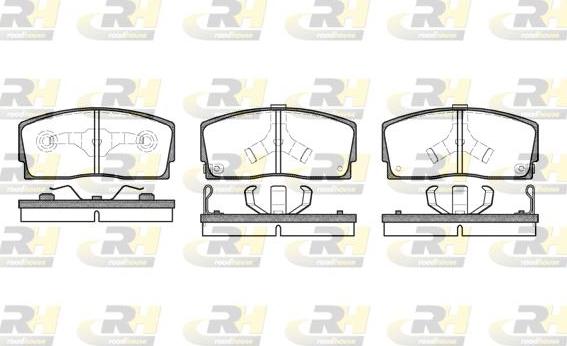 Roadhouse 2254.02 - Brake Pad Set, disc brake autospares.lv