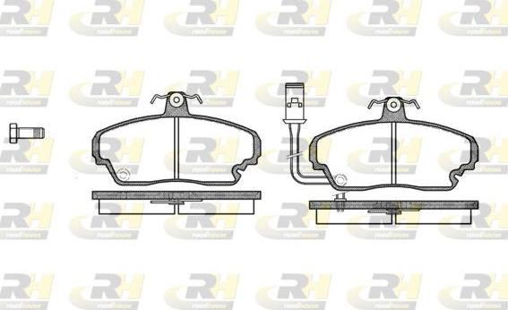 Roadhouse 2252.01 - Brake Pad Set, disc brake autospares.lv