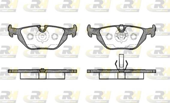 Roadhouse 2265.50 - Brake Pad Set, disc brake autospares.lv