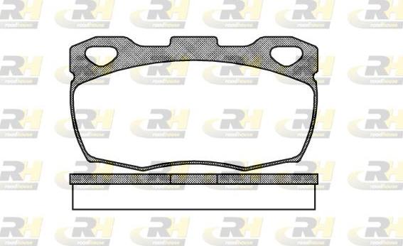 Roadhouse 2266.00 - Brake Pad Set, disc brake autospares.lv