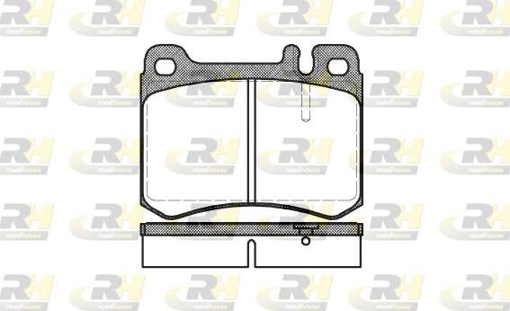 Roadhouse 2260.00 - Brake Pad Set, disc brake autospares.lv