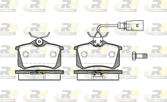 Roadhouse 2263.51 - Brake Pad Set, disc brake autospares.lv