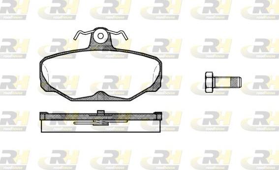 Roadhouse 2205.00 - Brake Pad Set, disc brake autospares.lv