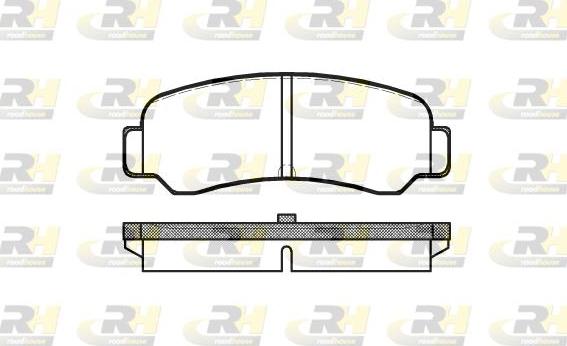 Roadhouse 2200.00 - Brake Pad Set, disc brake autospares.lv