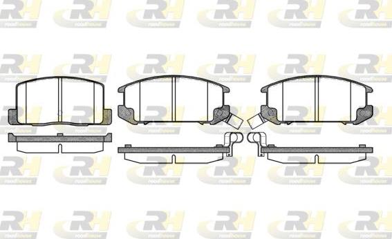 Roadhouse 2201.12 - Brake Pad Set, disc brake autospares.lv