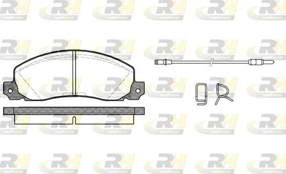 Roadhouse 2202.02 - Brake Pad Set, disc brake autospares.lv