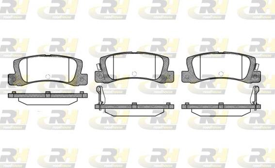 Roadhouse 2214.02 - Brake Pad Set, disc brake autospares.lv