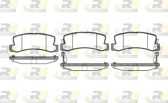 Roadhouse 2214.22 - Brake Pad Set, disc brake autospares.lv