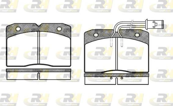 Roadhouse 2211.12 - Brake Pad Set, disc brake autospares.lv