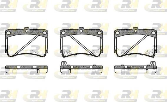 Roadhouse 2212.42 - Brake Pad Set, disc brake autospares.lv