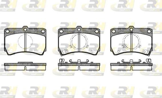 Roadhouse 2212.02 - Brake Pad Set, disc brake autospares.lv