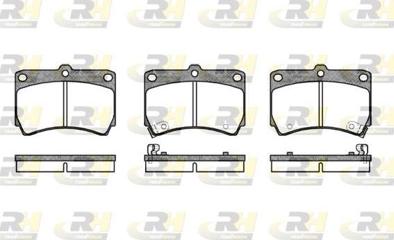 Roadhouse 2212.12 - Brake Pad Set, disc brake autospares.lv