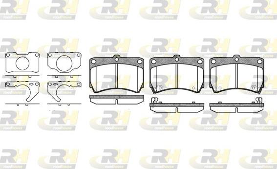 Roadhouse 2212.32 - Brake Pad Set, disc brake autospares.lv