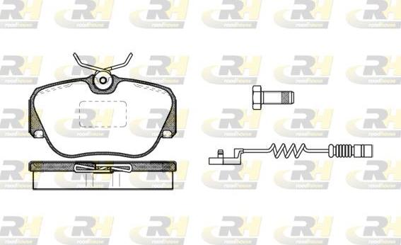 Roadhouse 2284.02 - Brake Pad Set, disc brake autospares.lv