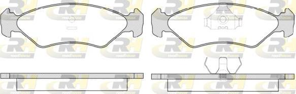 Roadhouse 2285.15 - Brake Pad Set, disc brake autospares.lv