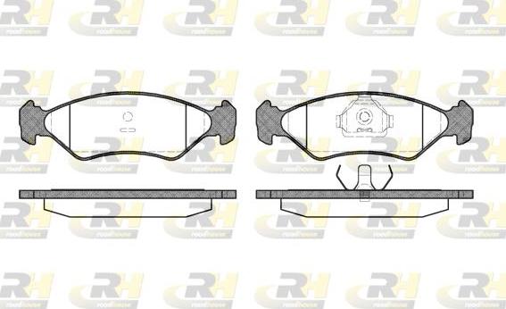 Roadhouse 2285.10 - Brake Pad Set, disc brake autospares.lv