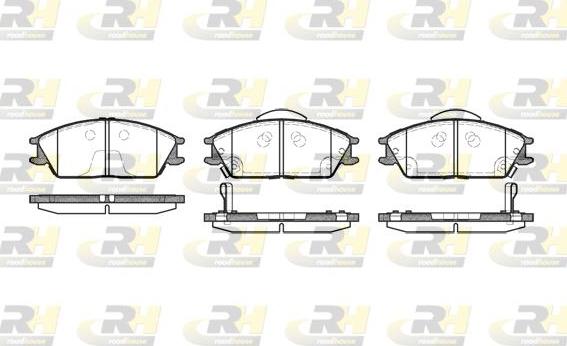 Roadhouse 2224.22 - Brake Pad Set, disc brake autospares.lv