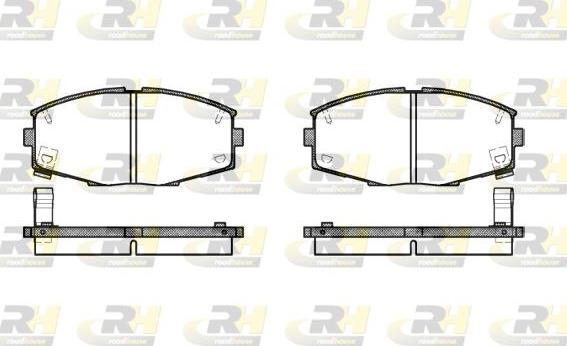 Roadhouse 2225.04 - Brake Pad Set, disc brake autospares.lv