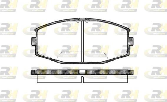 Roadhouse 2225.10 - Brake Pad Set, disc brake autospares.lv