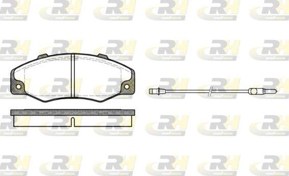 Roadhouse 2220.02 - Brake Pad Set, disc brake autospares.lv