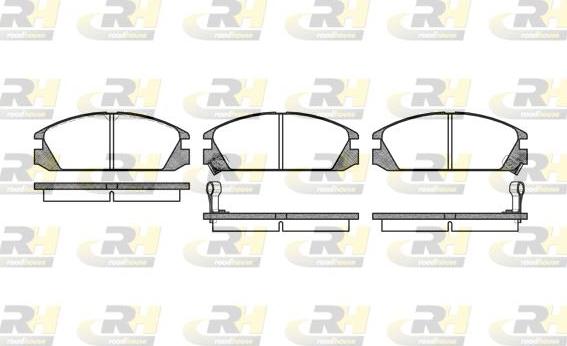 Roadhouse 2228.02 - Brake Pad Set, disc brake autospares.lv