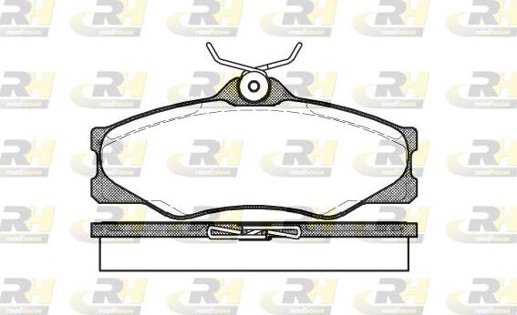 Roadhouse 2223.00 - Brake Pad Set, disc brake autospares.lv