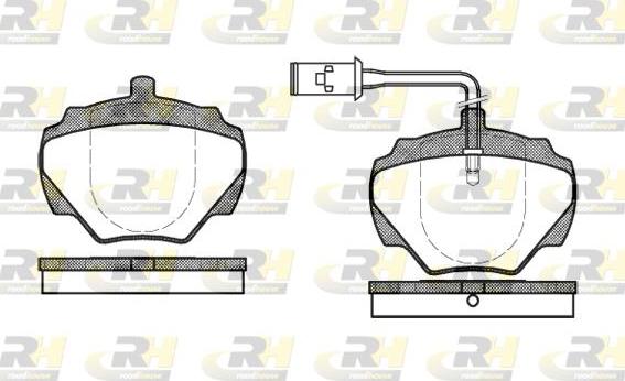 Roadhouse 2222.01 - Brake Pad Set, disc brake autospares.lv