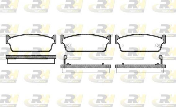 Roadhouse 2227.02 - Brake Pad Set, disc brake autospares.lv