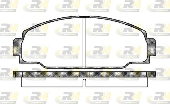 Roadhouse 2274.00 - Brake Pad Set, disc brake autospares.lv