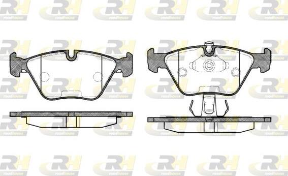 Roadhouse 2270.25 - Brake Pad Set, disc brake autospares.lv