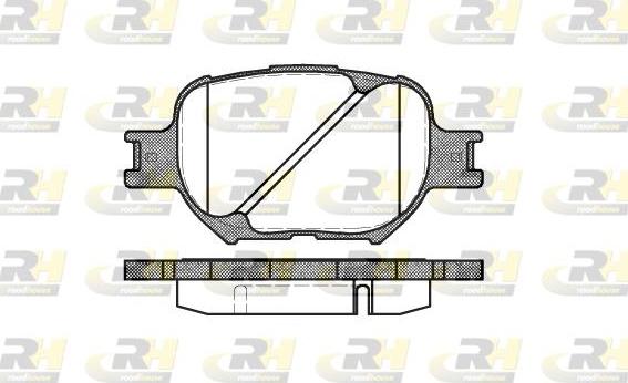 Roadhouse 2742.00 - Brake Pad Set, disc brake autospares.lv